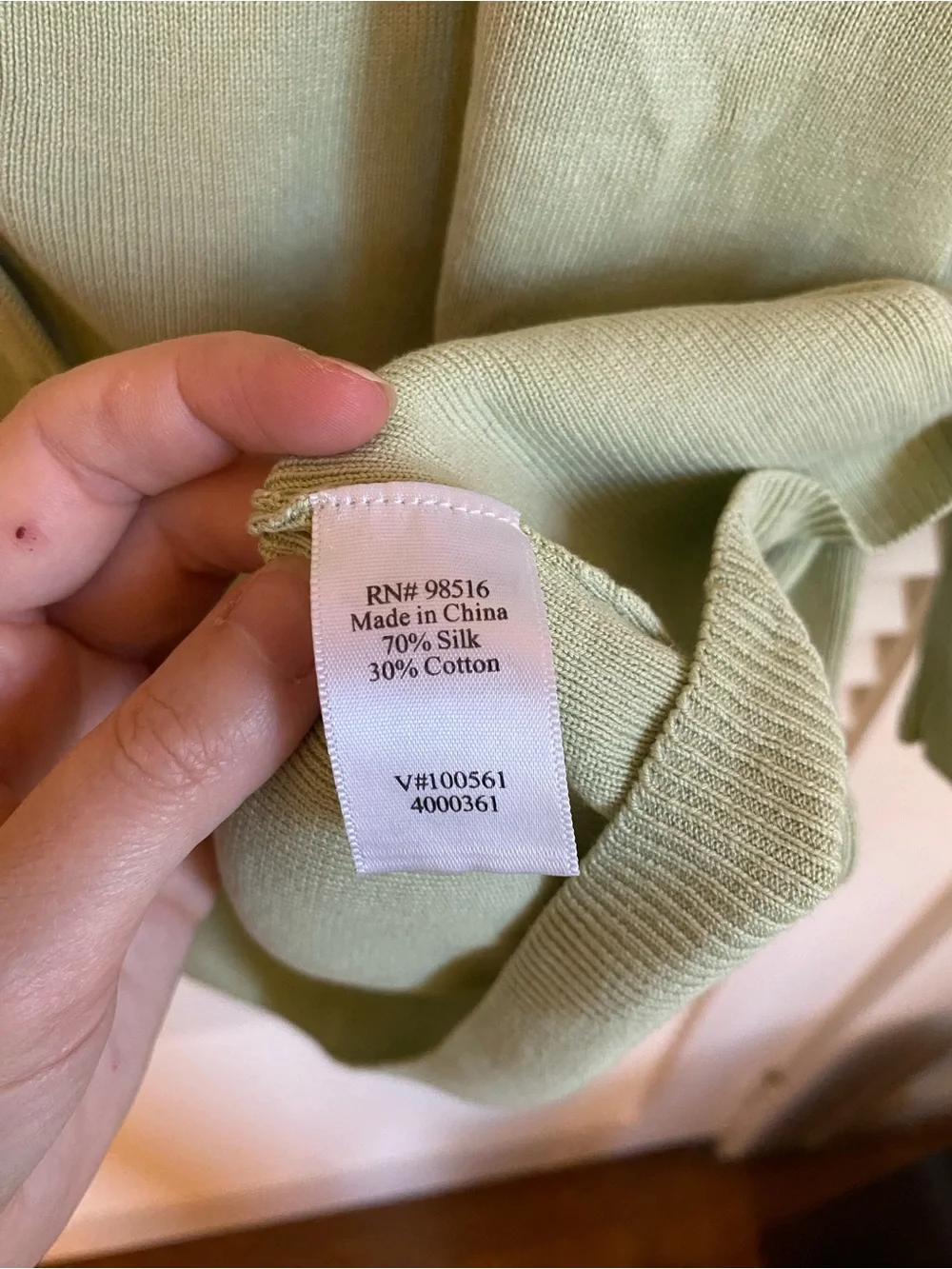 Coldwater Creek Women's Sage Green Button-Front Cardigan Sweater